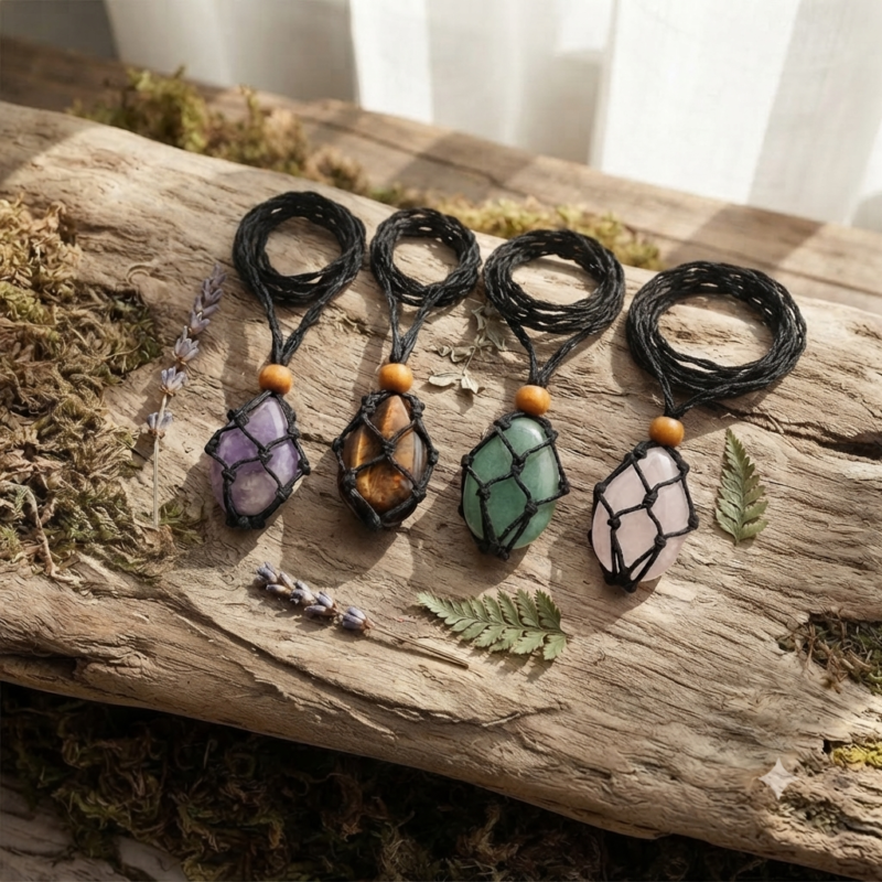kristalai-kristalu-pakabukai-kristalo-narvelis-macrame